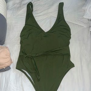 Army green one piece!